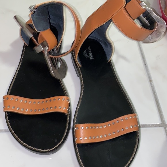 Zadig & Voltaire Tan Sandals w/ Studs - Picture 2 of 10